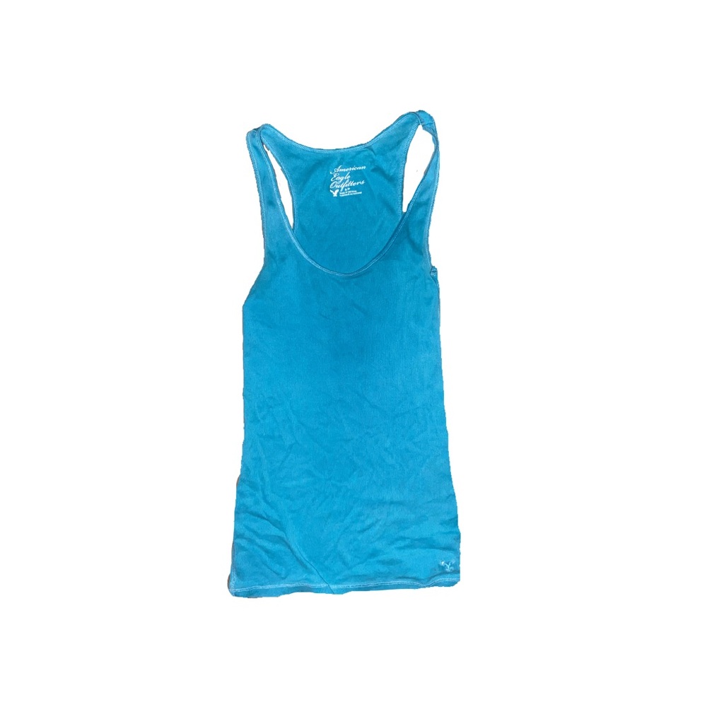 🫐blue Y2K american eagle tank top.